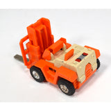 Vintage TONKA GOBOTS "SPOONS" #31 Enemy Robot FORKLIFT with ORIGINAL CARD-BACK!