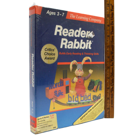 Sealed APPLE II "READER RABBIT" Educational Computer Game AGES 3-7 New 5.25 DISK