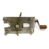 Vintage UNBRANDED WATCHMAKER MAINSPRING WINDER Steel-Brass-Wood UNIQUE Homemade
