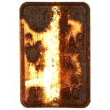 Vintage ROAD SIGN 12"x18" Pressed Steel NO PARKING HERE TO CORNER Rusty Patina!!