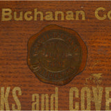 Vintage WOOD STATIONERY CABINET Chest of 3 Drawers "GARRETT-BUCHANAN CO." Phila.