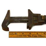 Antique COMBINATION MONKEY-PIPE WRENCH 11" Double Jaw by BEMIS & CALL H&T 0-2.5"