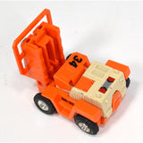 Vintage TONKA GOBOTS "SPOONS" #31 Enemy Robot FORKLIFT with ORIGINAL CARD-BACK!