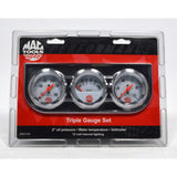 New! MAC TOOLS "TRIPLE GAUGE SET" No MRGT2W 2" Oil Pressure WATER TEMP Voltmeter