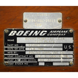 Vintage BOEING AIRPLANE CO. PART BOX for USAF KC-135 "BOOST PUMP...TEST PLATE"