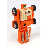 Vintage TONKA GOBOTS "SPOONS" #31 Enemy Robot FORKLIFT with ORIGINAL CARD-BACK!
