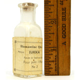 Vintage GLASS BOTTLE of Watchmaker's DIAMANTINE "EUREKA" POWDER Switzerland FULL