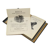 Antique MACHINIST PROMOTIONAL BOOKS Industrial Ephemera "JOHN ROYLE" Book Lot