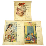 Antique "WOMAN'S WORLD" BACK-ISSUE MAGAZINE Lot of 10 Issues from 1919 w/ COVERS