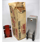 Vintage SHOP-RITE TRACTOR TRAILER TRUCK Pressed Steel GROCERY STORE SEMI + Box!!