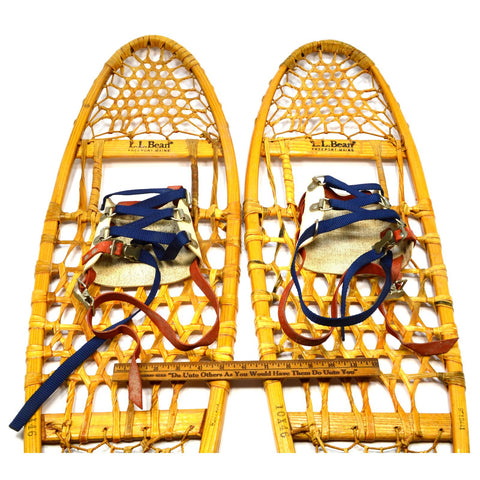 New Old Stock! L.L. BEAN WOOD SNOWSHOES 10X46 Brand New NEVER USED! Cabin Decor