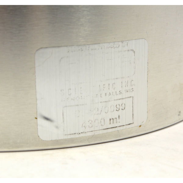 Briefly Used POPE SCIENTIFIC 4300 ml "DEWAR FLASK" No. 8642/0099 Alumi