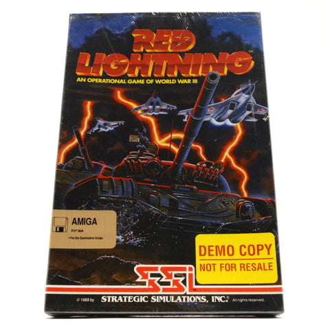 Demo Copy! AMIGA "RED LIGHTNING" Factory Sealed! WWIII COMPUTER WAR GAME New!!