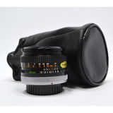 Looks Good "CANON FD" CAMERA LENS 1:1.8 S.C Serial: 600705 in LEATHER CASE/POUCH
