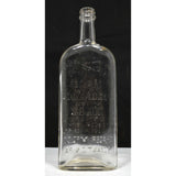 Vintage GLASS BUG POISON BOTTLE Clear "DR TRAGER'S DEAD SHOT" Scranton, PA Nice!