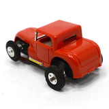 Vintage AURORA T-JET SLOT CAR Red 1932 FORD DEUCE COUPE HOT ROD **Has Issues**