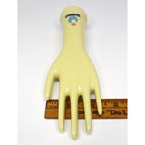 Vintage OFF-WHITE/YELLOW "SHINKO" PORCELAIN HAND for JEWELRY DISPLAY Funky Decor