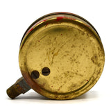 Vintage HODGMAN MFG. CO. WATER GAUGE 3.75" Brass & Glass 0-250 (PSI?) STEAMPUNK!