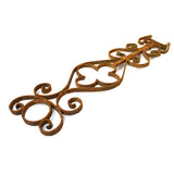 Salvaged CAST IRON GATE INSERT Fence Part RUSTED & BENT Altered Art or REPURPOSE