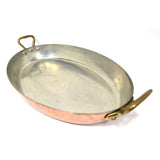 Vintage HAMMERED COPPER AU-GRATIN/FISH PAN by "BRIDGE KITCHENWARE" France 10X16