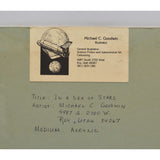 Original Art STAR TREK Signed "M.C GOODWIN 80" Acrylic 11x14 "IN A SEA OF STARS"