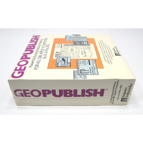 Brand New! APPLE II "GEOPUBLISH" Geo-Publish COMPUTER PUBLISHING SOFTWARE Sealed
