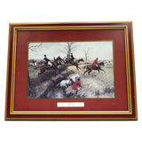 Lot of 2 FRAMED "GEORGE WRIGHT" PRINTS Equestrian Hunt "FULL CRY" & "GONE AWAY"