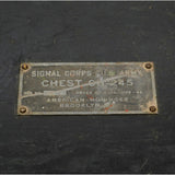 Vintage U.S ARMY SIGNAL CORPS "CHEST CH-245" WOOD BOX Heavy Duty TOOL CRATE Rare