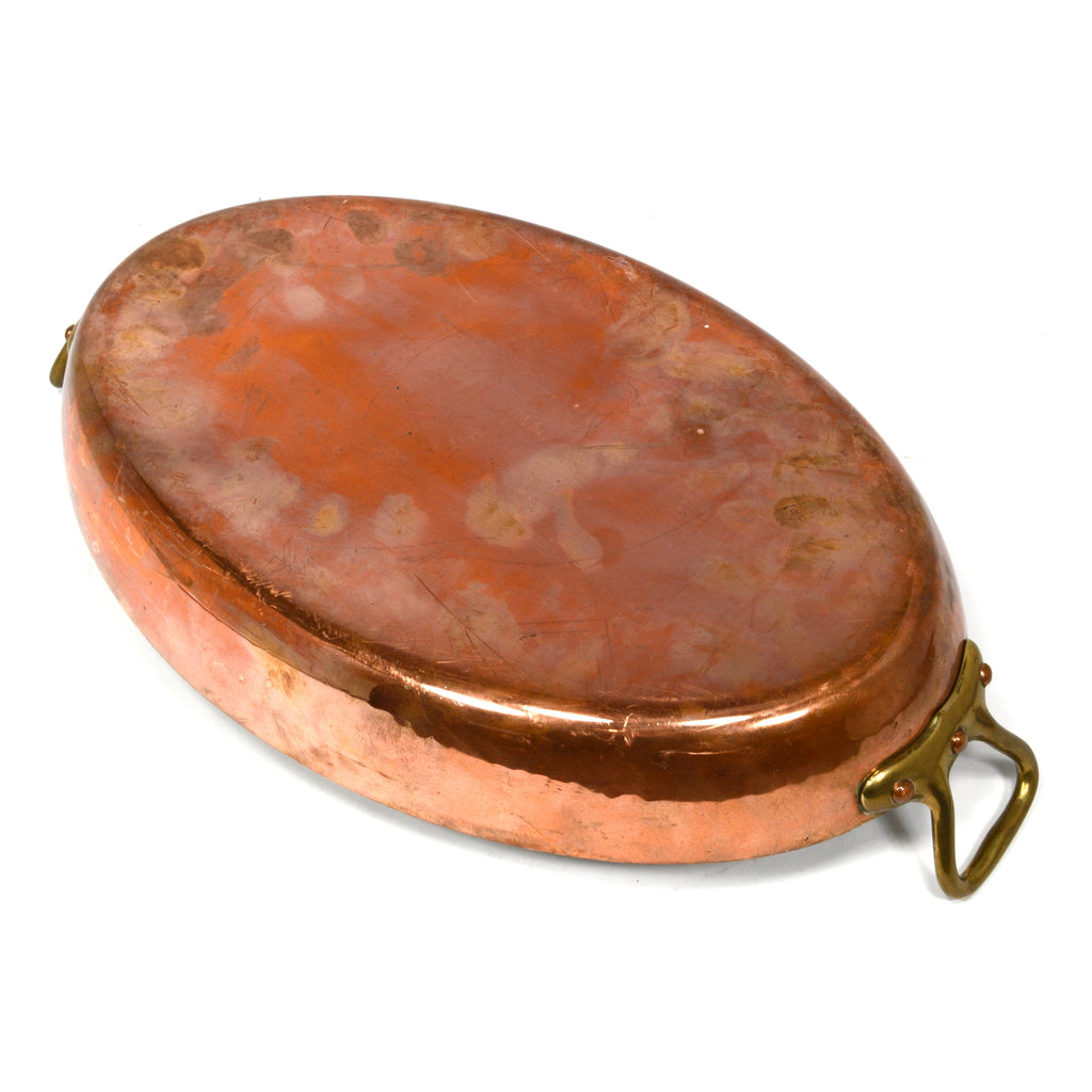 Vintage HAMMERED COPPER AU-GRATIN/FISH PAN by 