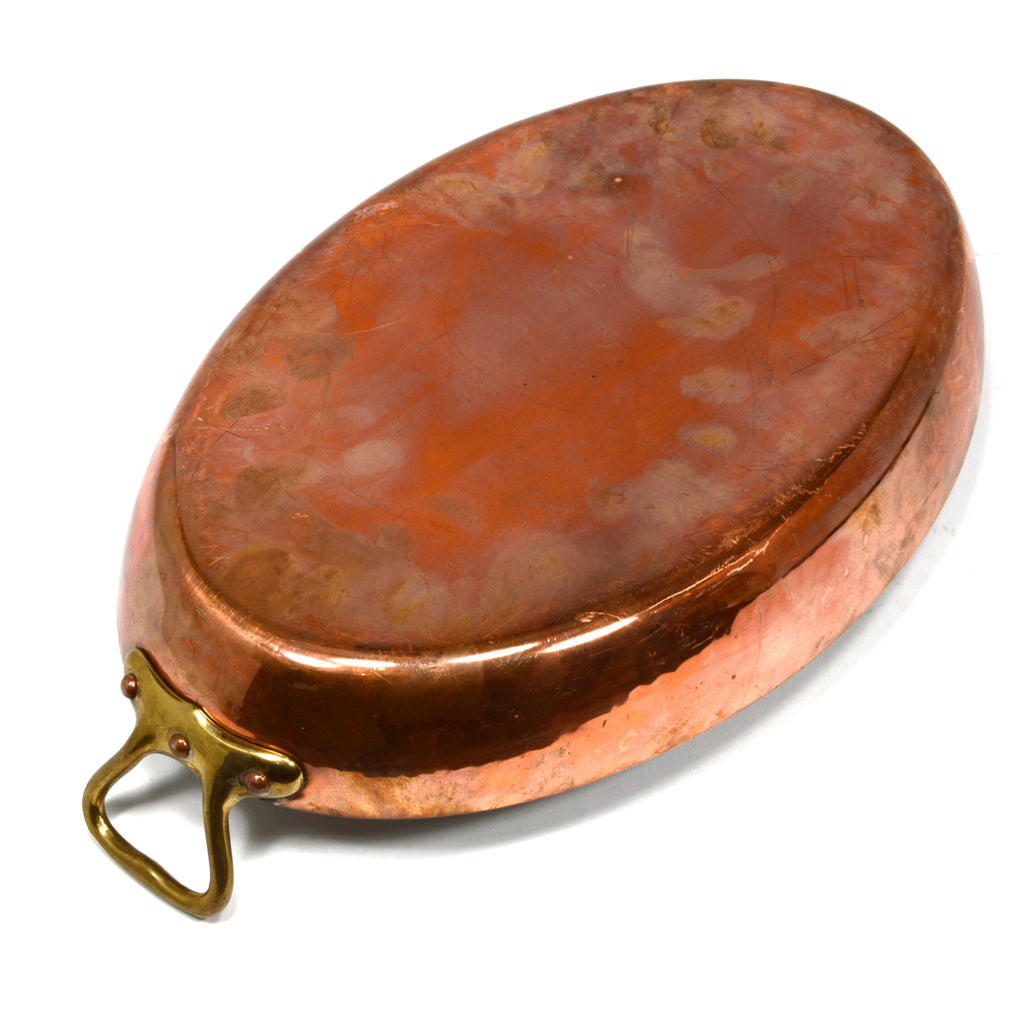 Vintage HAMMERED COPPER AU-GRATIN/FISH PAN by 