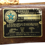 Vintage KENMORE PROPANE SPACE HEATER Portable MODEL 114-8080-20 Ceramic & Steel