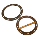 STEEL PORTHOLE WINDOWS FOR REPURPOSE AS FRAMES, LOT OF 2