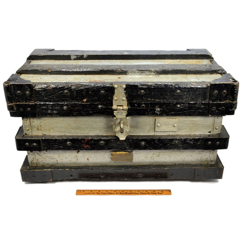 Antique VANDERMAN STRONG BOX #44 for "PROCTOR & SCHWARTZ INC" 54 lb Chest/Trunk!