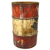 Vintage ESSO "CHASSIS GREASE" DRUM "100 Pounds" Barrel/Can 24"T x 14" dia PATINA
