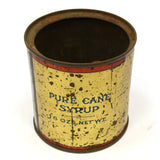Antique "PURE CANE SYRUP" TIN CAN by FEDERAL SUGAR REFINING CO Yonkers, NY Rare!