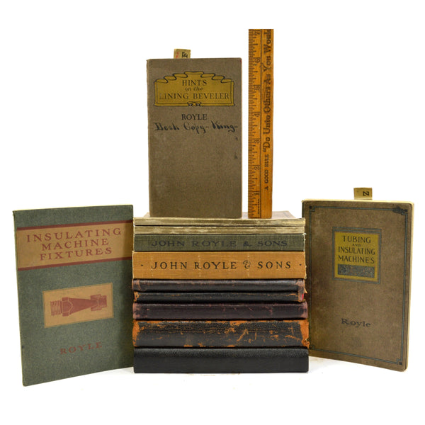 Antique MACHINIST PROMOTIONAL BOOK Lot of 12 JOHN ROYLE & SONS Machine Booklets!