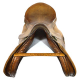 Vintage JOHS. STUBBEN SIEGFRIED 17.5" JUMPING SADDLE Suede Fronts "SEIT 1894..."