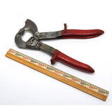Clean Used KLEIN RATCHETING CABLE CUTTER No. 63060 Electricians LINEMAN'S TOOL
