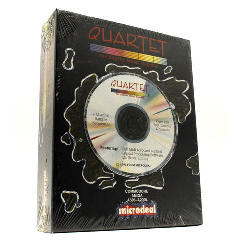 Sealed! COMMODORE AMIGA A500-A2000 "QUARTET" Computer MUSIC SOFTWARE Brand New!!