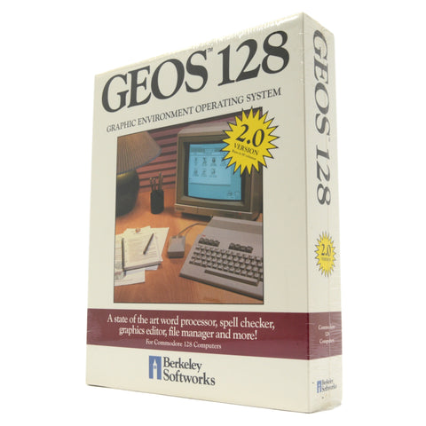 Brand New! COMMODORE C-128 "GEOS 128" PC OS 2.0 Operating System FACTORY SEALED!