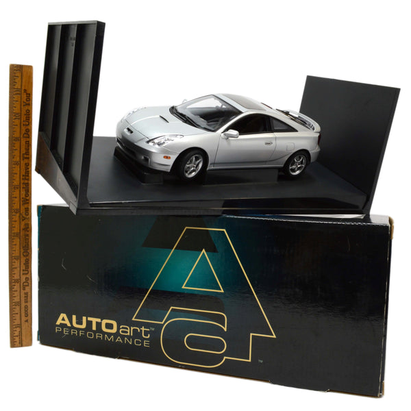 Rare! 'AUTO ART PERFORMANCE' DIECAST CAR 1:18 Scale TOYOTA CELICA GT-S Silver