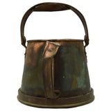 Antique CRUDE COPPER JUG Primitive FRENCH KETTLE Watering Can ODD BUCKET Patina!