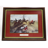 Lot of 2 FRAMED "GEORGE WRIGHT" PRINTS Equestrian Hunt "GONE AWAY" & "FULL CRY"