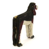 VTG/Antique CARVED WOOD HOUND DOG Mini/Miniature 2.5" FOLK ART Hand-Painted RARE