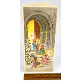 Vintage GREETING CARD Xmas CHRISTMAS "The Lord...give thee peace" NUMBERS 6:26