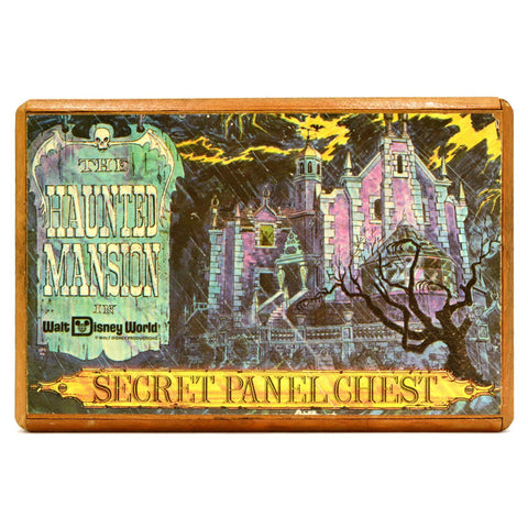Vintage DISNEY WORLD "SECRET PANEL CHEST" Puzzle Box THE HAUNTED MANSION c.1969