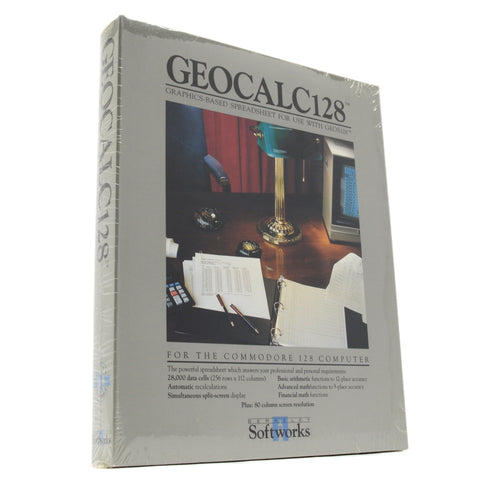 Brand New! COMMODORE C-128 "GEOCALC 128" PC SOFTWARE Geo-Calc *FOR GEOS* Sealed!