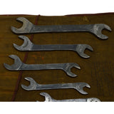 Antique CORNWELL 7-Piece OPEN END WRENCH SET in Cloth Pouch SAE 3/16"-3/4"