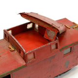VTG/Antique WALTHERS No. 201 RED CABOOSE Wood & Metal O-GAUGE TRAIN Make Offers!