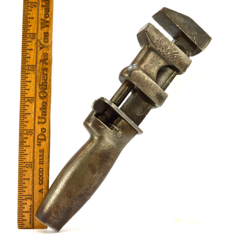 Antique QUICK ADJUST NUT WRENCH by J.H. SHEPARD & CO. Denver THUMB TOGGLE c.1896